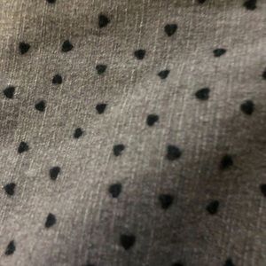 3/$20 Skinny jeans - grey with black velvet hearts